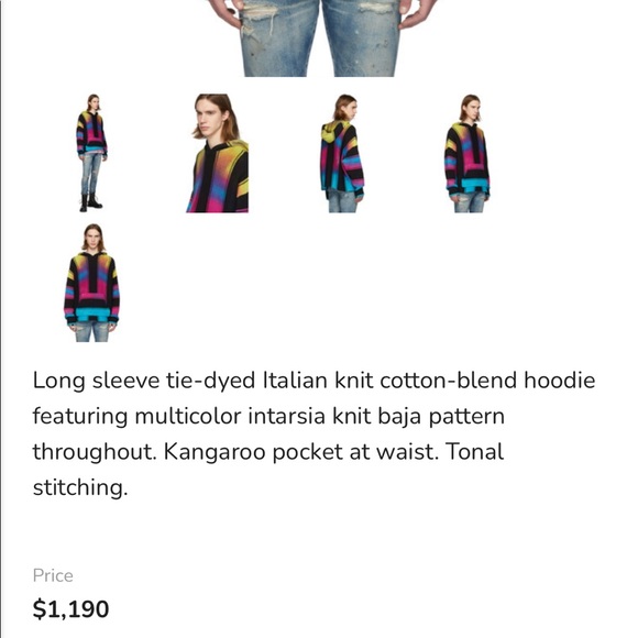 AMIRI Multicolor Striped Hoodie - Picture 4 of 7